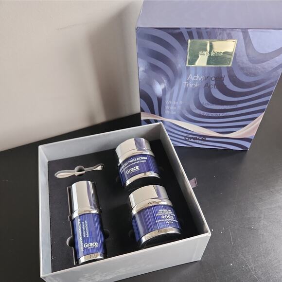 NIB Grace Triple Action White Radiance Bundle (Mask, Cream, Serum) Retail $7,900 - Picture 1 of 7